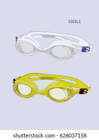 swimming Goggles vector.