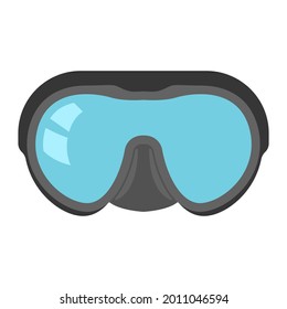 Swimming goggles vector cartoon illustration isolated on a white background.