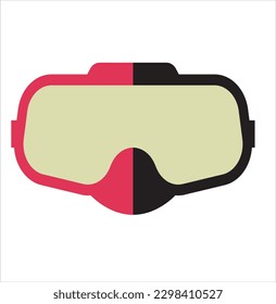 Swimming goggles vector illustration design