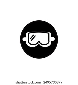 swimming goggles vector type icon