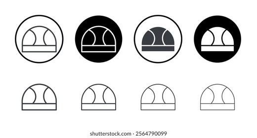 Swimming hat icon simple vector symbol