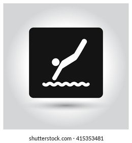 swimming icon, 