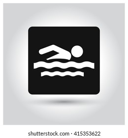 swimming icon, 