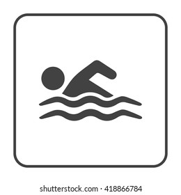 swimming icon - Shutterstock ID 418866784