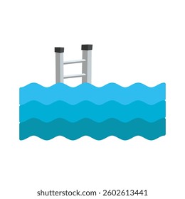 Swimming icon design isolated on white background