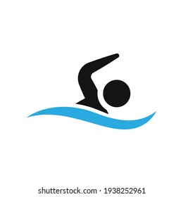 Swimming  icon design template vector isolated