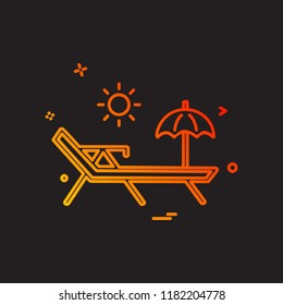 Swimming icon design vector
