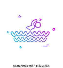 Swimming icon design vector