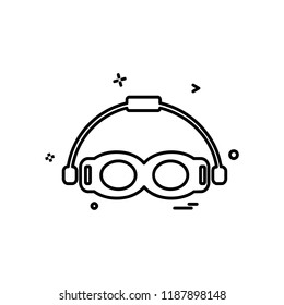 Swimming icon design vector