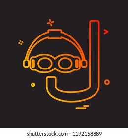 Swimming icon design vector 