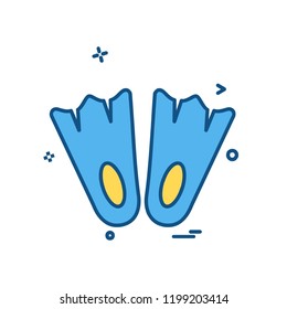 Swimming icon design vector
