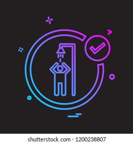Swimming icon design vector 