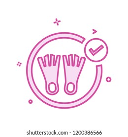 Swimming icon design vector 