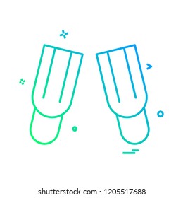 Swimming icon design vector