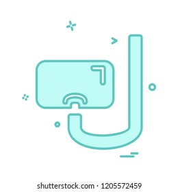 Swimming icon design vector 