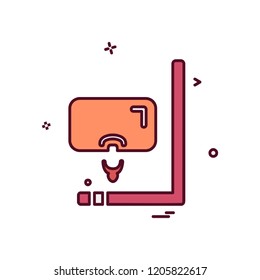 Swimming icon design vector
