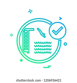 Swimming icon design vector 