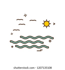 Swimming icon design vector