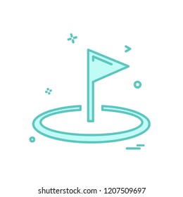 Swimming icon design vector
