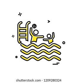Swimming icon design vector