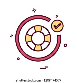 Swimming icon design vector 