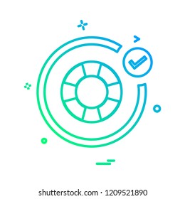 Swimming icon design vector 
