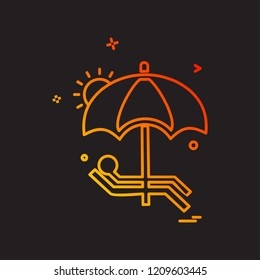 Swimming icon design vector