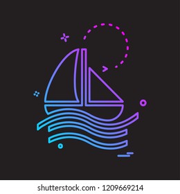 Swimming icon design vector