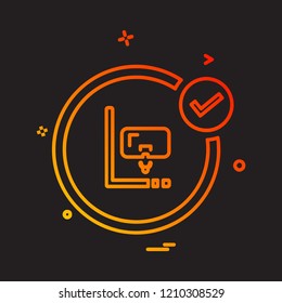 Swimming icon design vector 