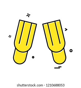 Swimming icon design vector