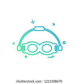 Swimming icon design vector