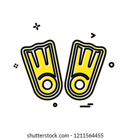 Swimming icon design vector