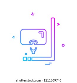 Swimming icon design vector
