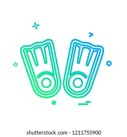 Swimming icon design vector