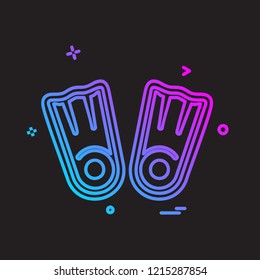 Swimming icon design vector