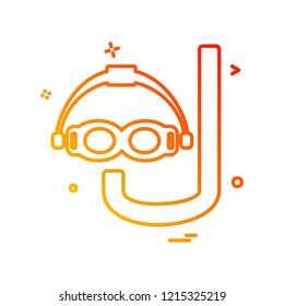 Swimming icon design vector 
