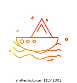 Swimming icon design vector