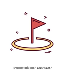 Swimming icon design vector