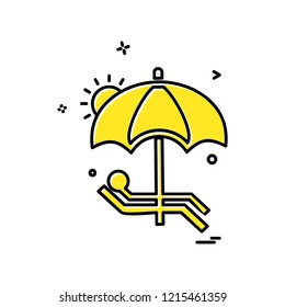 Swimming icon design vector