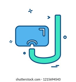 Swimming icon design vector 