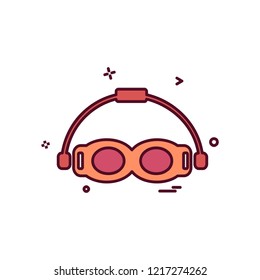 Swimming icon design vector