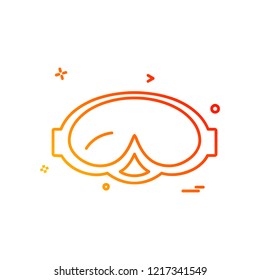 Swimming icon design vector