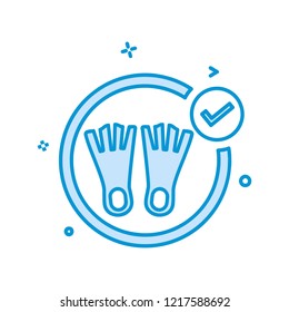 Swimming icon design vector 