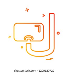 Swimming icon design vector 