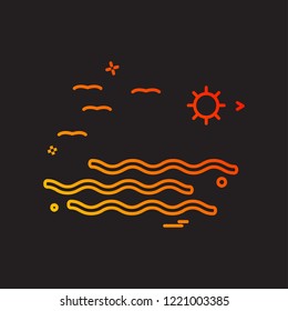 Swimming icon design vector