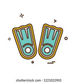 Swimming icon design vector
