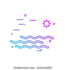 Swimming icon design vector