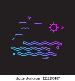 Swimming icon design vector