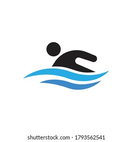 Swimming icon design. vector illustration