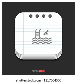 Swimming Icon - Free vector icon